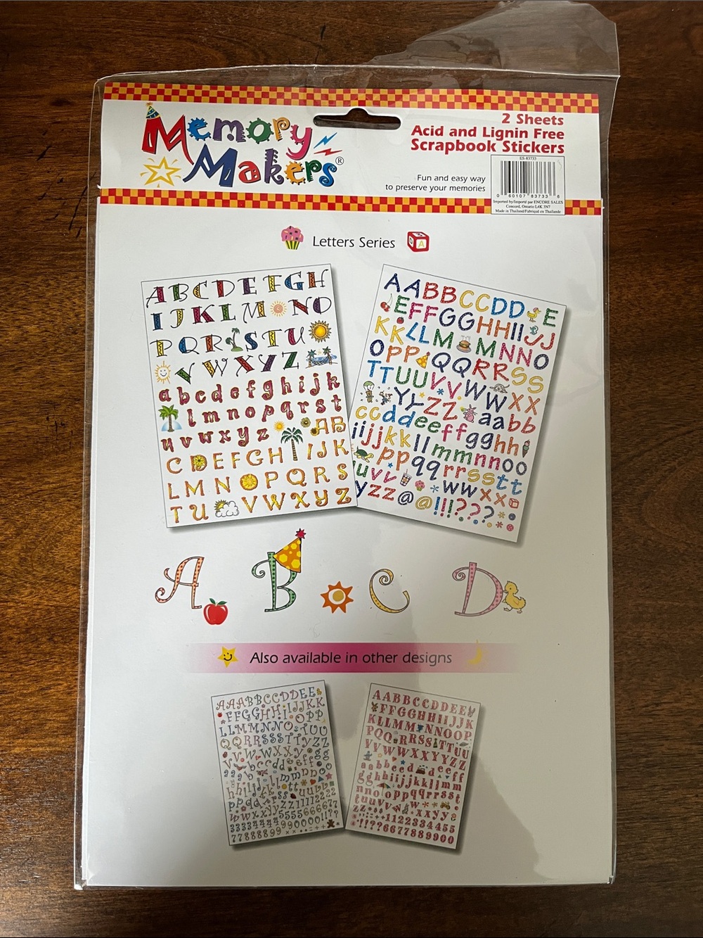 Memory Makers Letters & Numbers Scrapbook Stickers - Multicolor - Picture 3 of 9